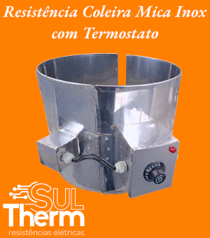 coleira mica com termostato